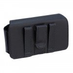 Wholesale iPhone 5S 5 5C 4S Extendable Horizontal Pouch (Round Black)